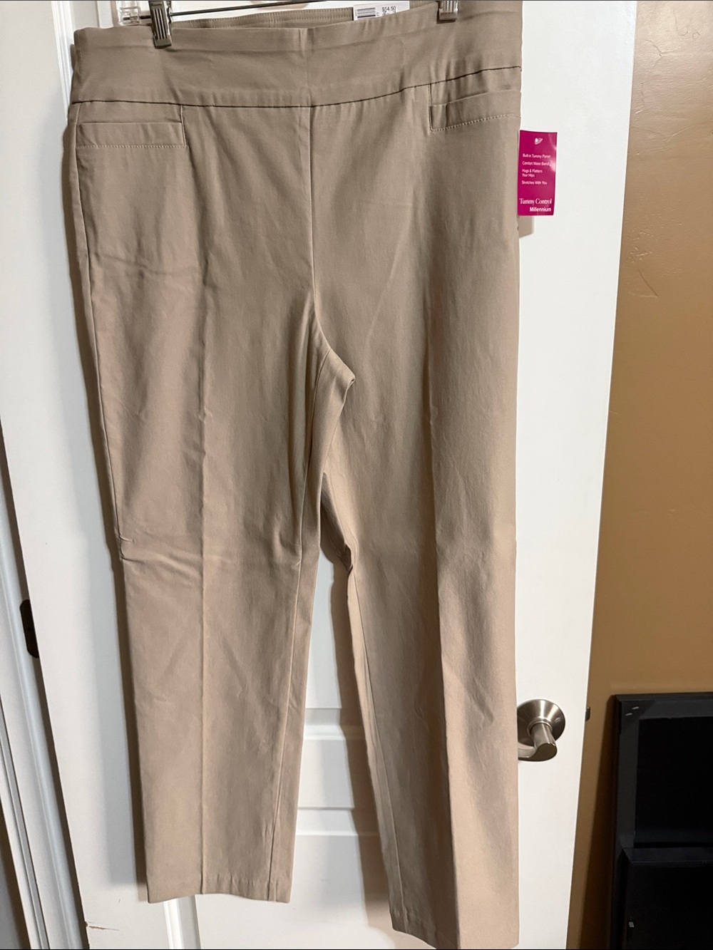 Kim Rogers Neutral Beige Tummy Control Pants